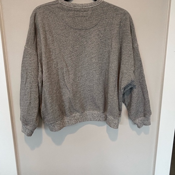 THE GREAT Teammate Light Gray Knit Crewneck 2/Medium - Picture 2 of 4